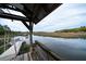 Dock view of a picturesque marsh and waterside of property, featuring a covered pier for relaxation and fishing at 8374 Chisolm Plantation Rd, Edisto Island, SC 29438