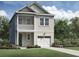 Charming two-story home with a cozy front porch and attached garage, nestled in a beautifully landscaped yard at 100 Hawthorne Landing Dr, Goose Creek, SC 29445