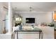 Living room with a fireplace, seating area, and ceiling fan at 1025 Riverland Woods Pl # 106, Charleston, SC 29412