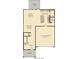 The floorplan shows the open layout of the first floor of the home with 2-car garage at 109 Moscato Ln, Summerville, SC 29485