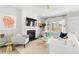 Bright living room featuring fireplace, neutral decor, and plenty of natural light at 122 Moscato Ln, Summerville, SC 29485