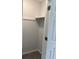 Bedroom closet with gray carpeting and one shelf with a clothing rod at 1735 Boone Hall Dr # K6, Charleston, SC 29407