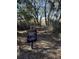 Sign to the private dock for homeowner use only near a wooded area with a path to the water at 2027 Riverbend Dr, Charleston, SC 29412