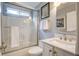 Modern bathroom features a glass shower, neutral paint, and contemporary vanity at 2154 Country Manor Dr Dr, Mount Pleasant, SC 29466