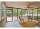 Relaxing screened porch with comfortable seating and views of the wooded backyard at 2154 Country Manor Dr Dr, Mount Pleasant, SC 29466
