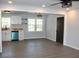 Open living space with updated kitchen featuring modern appliances, butcher block countertops, and stylish flooring at 227 Amy Dr, Goose Creek, SC 29445