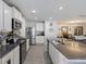 Modern kitchen featuring stainless steel appliances and granite countertops at 254 Cypress Marsh Rd, Moncks Corner, SC 29461