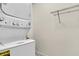 This is a white stackable washer and dryer with an energy guide sticker on the front at 2919 Fernwood Dr, North Charleston, SC 29406