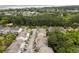 Aerial shot of residential area showcasing homes with waterway and lush trees, with neighborhood streets at 3019 Fraserburgh Way, Mount Pleasant, SC 29466