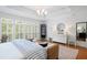 Bright main bedroom offers a decorative ceiling and an abundance of natural light at 3019 Fraserburgh Way, Mount Pleasant, SC 29466
