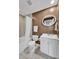 Cozy bathroom featuring tile floor, a bath tub, a sink and cabinet combo, and neutral paint at 3084 Queensgate Way, Mount Pleasant, SC 29466