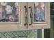 Detailed shot of cabinet hardware accentuating the floral design and finish at 3298 Heathland Way, Mount Pleasant, SC 29466