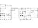 Detailed floor plan showcasing the layout of a two-story house with multiple bedrooms and a garage at 350 Oak Park St, Summerville, SC 29486