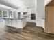 Modern kitchen with stainless steel appliances, granite countertops, and a spacious center island at 350 Oak Park St, Summerville, SC 29486
