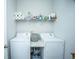 Functional laundry room with washer, dryer, and storage space for household supplies at 3769 Maidstone Dr, Mount Pleasant, SC 29466
