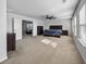 Generously sized bedroom featuring lots of natural light, ceiling fan, and large closet at 424 Carrara Dr, Summerville, SC 29486