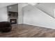 Living room with hardwood floors, a fireplace, and a TV at 424 Carrara Dr, Summerville, SC 29486