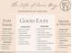 Restaurant guide displaying the fast food, good eats, and drinks and sweets near Cane Bay Plantation at 424 Carrara Dr, Summerville, SC 29486