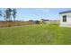 Spacious backyard with lush green grass, a play set, and a secure wooden fence at 490 Rowley Ln, Summerville, SC 29486