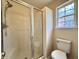 Bathroom with a window and shower enclosure at 505 Sunnyside Way, Summerville, SC 29485