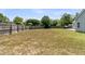 A spacious fenced backyard is perfect for outdoor activities at 5376 Copley Cir, Summerville, SC 29485