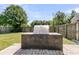 The backyard features a built-in barbeque pit, perfect for entertaining at 5376 Copley Cir, Summerville, SC 29485
