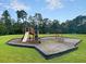 A vibrant playground featuring a slide, climbing wall, and swings for outdoor fun at 5376 Copley Cir, Summerville, SC 29485