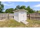 A storage shed with a ramp is located in the backyard at 5376 Copley Cir, Summerville, SC 29485