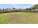 Large grassy backyard surrounded by a tall wooden fence, providing privacy and space for outdoor activities at 9706 Fanning Basket Ln, Ladson, SC 29456