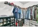 The closet features custom shelving and ample space for storage of clothing and accessories at 9706 Fanning Basket Ln, Ladson, SC 29456