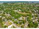 Lovely aerial view of the home near a park and community garden at 1 Marlow Dr, Charleston, SC 29403