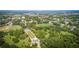 Aerial perspective of the park, showcasing a gazebo and green space, with city views in the distance at 1 Marlow Dr, Charleston, SC 29403