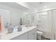 Modern bathroom with neutral color palette, shower, and stylish decor at 1015 Swamp Rose Run, Summerville, SC 29485