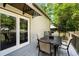 Cozy deck with a table and seating for six, perfect for outdoor entertaining at 1016 Cider Ct, Summerville, SC 29483