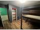 Bedroom with dark gray walls and loft bed at 1022 Miles Jamison Rd, Summerville, SC 29485