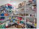 Spacious pantry with ample shelving fully stocked with a variety of items at 104 Pine Waters Ln, Summerville, SC 29483