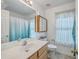 Bright bathroom featuring a vanity, large mirror, cabinet, and a toilet at 105 Irish Oak Dr, Goose Creek, SC 29445