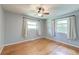 Cozy bedroom featuring hardwood floors and bright natural light at 108 Helen Dr, Summerville, SC 29483