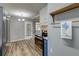 Charming kitchen featuring updated appliances and stylish blue lower cabinets at 108 Helen Dr, Summerville, SC 29483