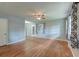 This living room features hardwood floors, a fan and neutral paint at 108 Helen Dr, Summerville, SC 29483