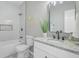 Bright bathroom featuring new vanity, granite counter and shower-tub at 123 Fall Creek Blvd, Summerville, SC 29483