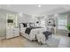 Serene main bedroom featuring large windows, tray ceilings, and stylish furnishings creating a relaxing atmosphere at 123 Fall Creek Blvd, Summerville, SC 29483