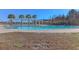 Beautiful community pool surrounded by palm trees and lush landscaping, perfect for relaxing and enjoying the outdoors at 124 Long Trail Way, Moncks Corner, SC 29461