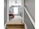 Hallway view leading to a bedroom featuring neutral walls, carpeted floor, and good natural light at 129 Mockernut Dr, Ladson, SC 29456