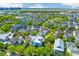 Expansive aerial view of a densely populated neighborhood with water access and lush vegetation at 1331 Smythe St, Daniel Island, SC 29492