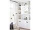 Stylish built-in shelves displaying decorative items, adding charm to the bright and airy living space at 1331 Smythe St, Daniel Island, SC 29492
