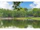 Picturesque view of a calm lake reflecting lush trees, creating a serene natural setting at 1331 Smythe St, Daniel Island, SC 29492