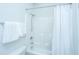 Bathroom featuring a shower and tub combo, with white tiling at 137 Clydesdale Cir, Summerville, SC 29486