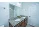 Bathroom vanity with dual sinks, modern fixtures, and neutral décor at 137 Clydesdale Cir, Summerville, SC 29486