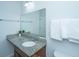 Bathroom with granite counter, undermount sink and wall mirror at 137 Clydesdale Cir, Summerville, SC 29486